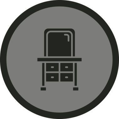 Mobilya simgesinin vektör illüstrasyonu