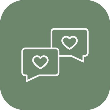 Sohbet simgesi vektör illüstrasyonu