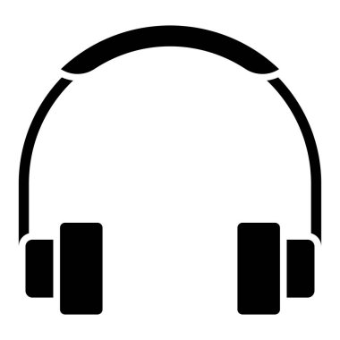 Kulaklık. Web simgesi basit illüstrasyon