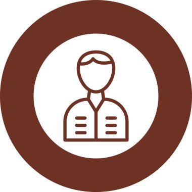 Bir insan simgesinin vektör illüstrasyonu