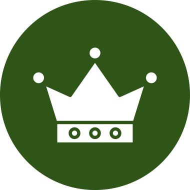 Taç. Web simgesi basit illüstrasyon