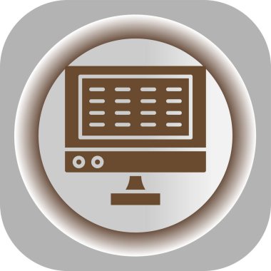 Eşsiz Laptop Vektör Satır Simgesi