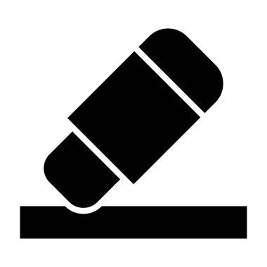 beyaz arkaplanda izole edilmiş boya fırçası sembolü düz vektör simgesi.