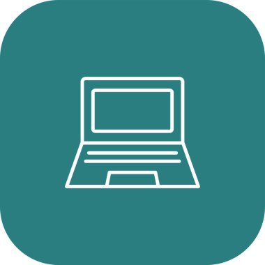 dizüstü bilgisayar web simgesi, vektör illüstrasyonu