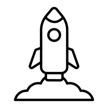Roket fırlatma simgesi, özet biçimi