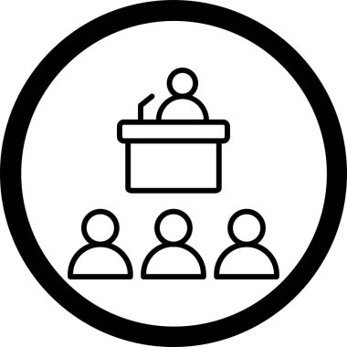 İş ve finans simgesinin vektör illüstrasyonu