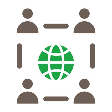 genel ağ vektör simgesi