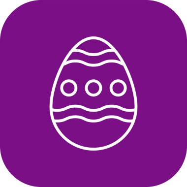 Yumurta simgesi vektör illüstrasyonu