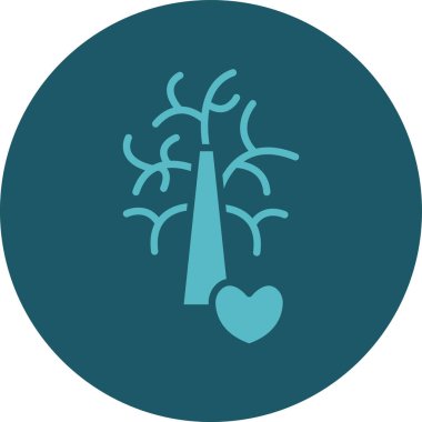 Eşsiz bir aşk kalp vektörü sembolü