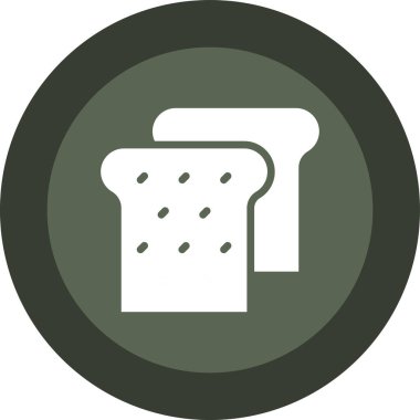 ekmek ikonu vektör illüstrasyonu