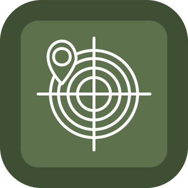 hedef simge, vektör illüstrasyonu