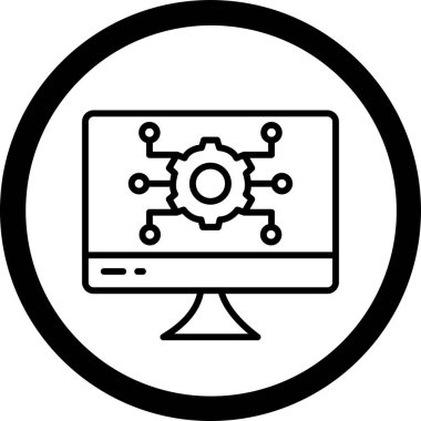 bilgisayar simgesi vektör illüstrasyonu