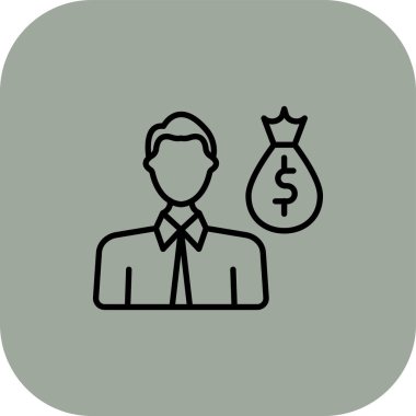 para vektör simgesi. Tarz. Çizim izole edilmiş düz sembol ve grafik simgesi. gri arkaplan, beyaz arkaplan.