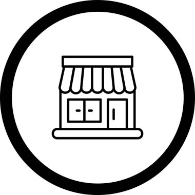 mağaza vektör simgesi modern basit tasarım