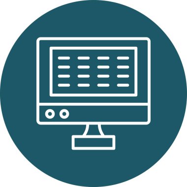 bilgisayar simgesi vektör illüstrasyonu