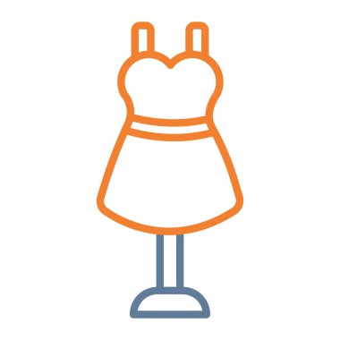 giysi giysisi moda simgesi ana hatları biçiminde