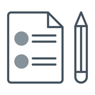 vektör belgesi simgesi, basit web illüstrasyonu