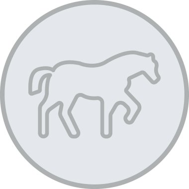 Hayvan ikonu. vektör illüstrasyonu