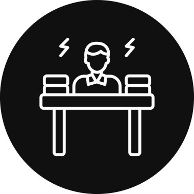 İş ve finans simgesinin vektör illüstrasyonu