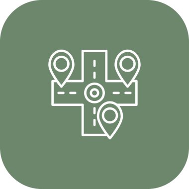 harita pin ikonu vektör illüstrasyonu