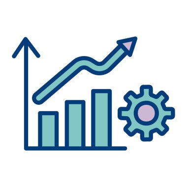 çubuk çizelgesi vektör illüstrasyonu