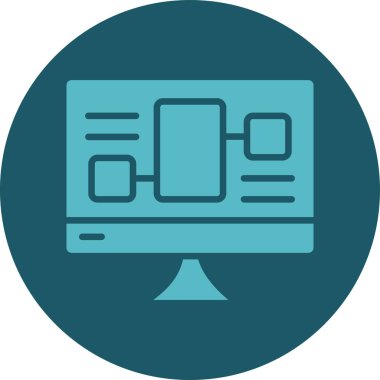 seo modern simgesinin vektör illüstrasyonu