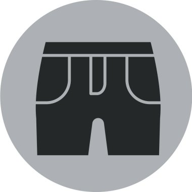 Düz daire vektör simgesi desenini kısaltır