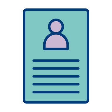 kimlik kartı vektör simgesi