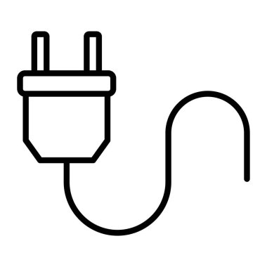 elektrik dolgu vektörü simgesi