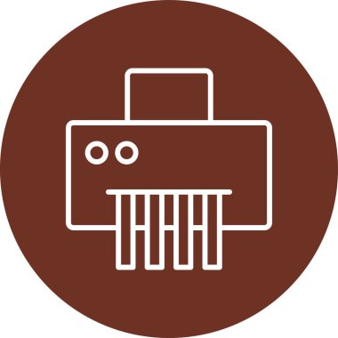 Bir robotun modern simgesinin vektör çizimi