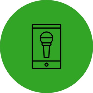 vektör lcd simgesi illüstrasyonu