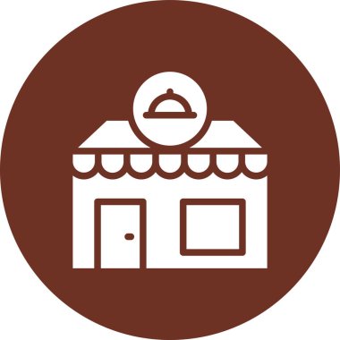 dükkan simgesi vektör illüstrasyonu