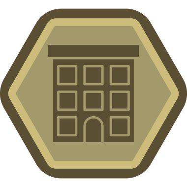 altın simge, basit vektör illüstrasyonu