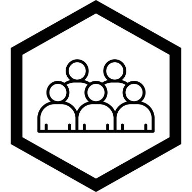 İnsan simgesinin vektör illüstrasyonu