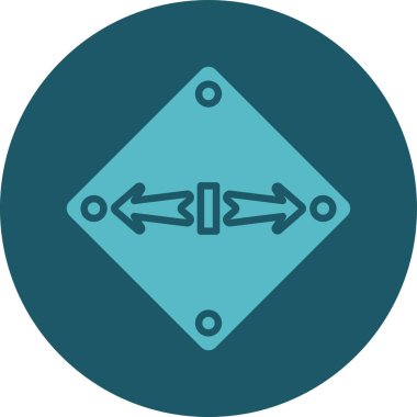 Ok. Web simgesi basit illüstrasyon