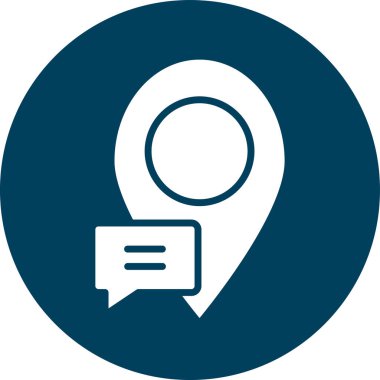 Sohbet simgesinin vektör illüstrasyonu