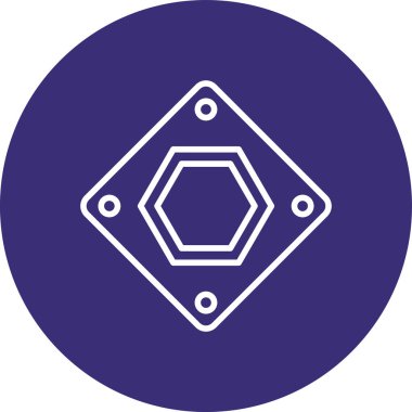 Bir b eksikliği simgesinin vektör çizimi