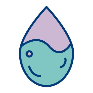 Damla sıvı vektör simgesi ile damla su