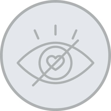 Göz simgesinin vektör illüstrasyonu