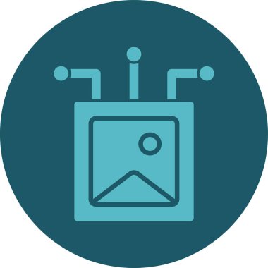 Modern b 'nin vektör illüstrasyonu eksik simgesi