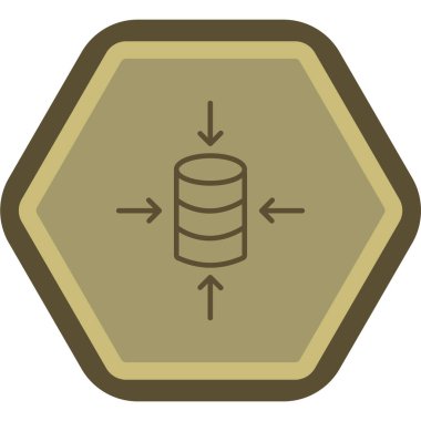 Veri Merkezi simgesini, vektör çizim.