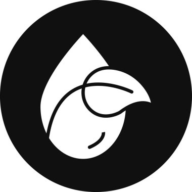 Su damlası ikonu. vektör illüstrasyonu