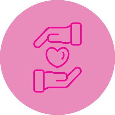 Aşk simgesi vektör illüstrasyonu