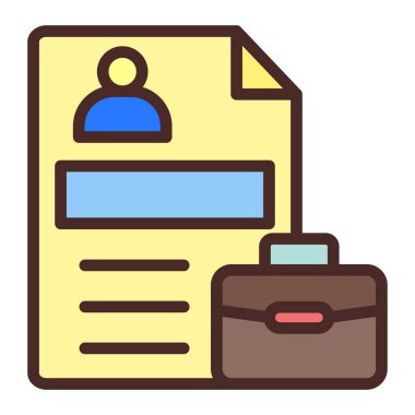 Belge. Web simgesi basit illüstrasyon