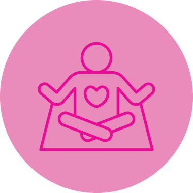 Aşk simgesinin vektör illüstrasyonu