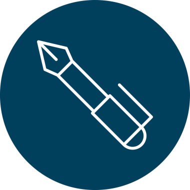 Kalem. Web simgesi basit illüstrasyon