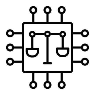 Ai Etik Ağ simgesi, vektör illüstrasyonu
