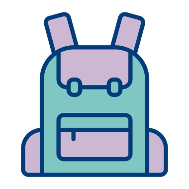 çanta çanta çanta simgesi doldurulmuş taslak biçimi