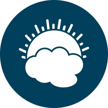 Bulut. Web simgesi basit tasarım