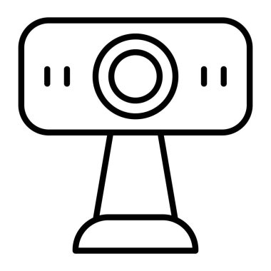 Kamera simgesi, vektör illüstrasyonu